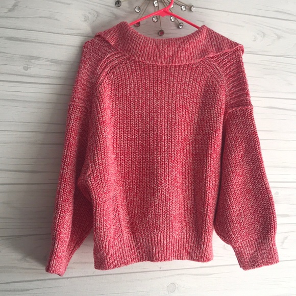 NEW Free People Pink Warm Chunky Sweater - Picture 7 of 8